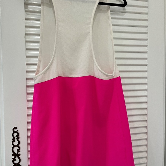 Pink and White Shift Dress (TOBI) - Picture 5 of 6